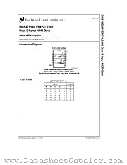 DN54LS260E datasheet pdf National Semiconductor