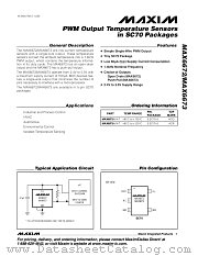 MAX6672AXK-T datasheet pdf MAXIM - Dallas Semiconductor