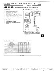 GP1A18 datasheet pdf SHARP