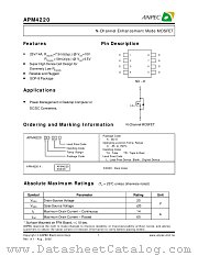 APM4220KC-TUL datasheet pdf ANPEC Electronics Corporation