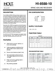 HI-8588PSI-10 datasheet pdf Holt Integrated Circuits