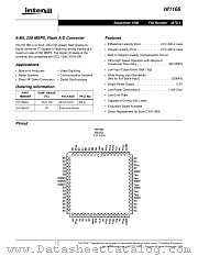 HI1166-EV datasheet pdf Intersil