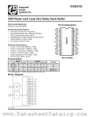 ICS93735 datasheet pdf Integrated Circuit Systems