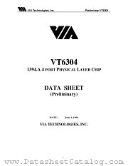 VT6304 datasheet pdf VIA Technologies