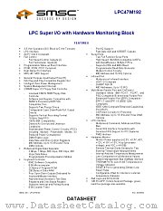 LPC47M192 datasheet pdf SMSC Corporation