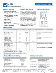 AH11 datasheet pdf WJ Communications