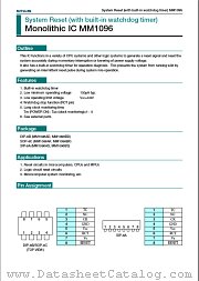 MM1096BF datasheet pdf Mitsumi Electric