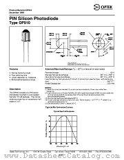 OP910 datasheet pdf Optek Technology