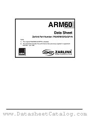 ARM60 datasheet pdf Zarlink Semiconductor
