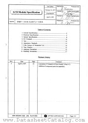 DMF-50834NFJ-SEB datasheet pdf Optrex Corporation