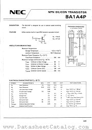 BA1A4P datasheet pdf NEC