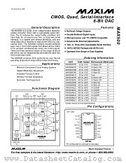 MAX500BEWE datasheet pdf MAXIM - Dallas Semiconductor