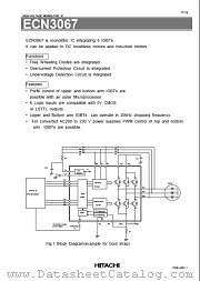 ECN3067SLR datasheet pdf Hitachi Semiconductor