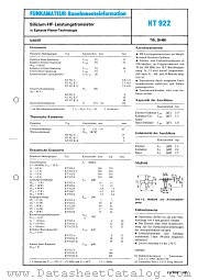 KT922A datasheet pdf etc