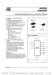 M40Z300WMQ1 datasheet pdf ST Microelectronics