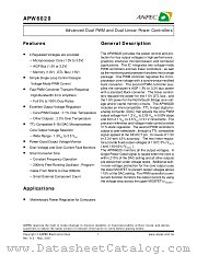 APW6020C-TR datasheet pdf ANPEC Electronics Corporation