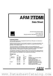 ARM7TDMI datasheet pdf etc