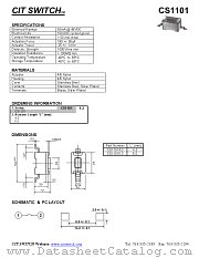 CS1101 datasheet pdf CIT Relay & Switch