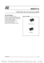 M68AF511AL55MC6T datasheet pdf ST Microelectronics
