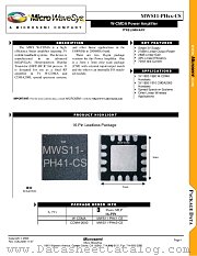 MWS11-PHXX-CS datasheet pdf Microsemi