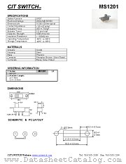 MS1201L4 datasheet pdf CIT Relay & Switch