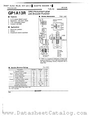 GP1A13R datasheet pdf SHARP