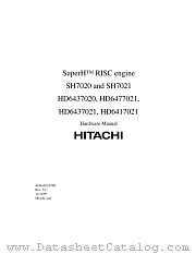 HD6437021VXI datasheet pdf Hitachi Semiconductor