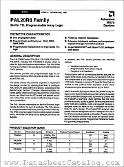 PAL20R8-52DC datasheet pdf Advanced Micro Devices