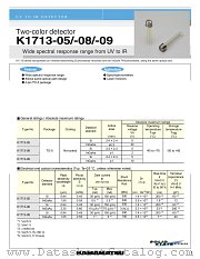 K1713-08 datasheet pdf Hamamatsu Corporation