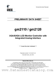 GM2110 datasheet pdf Genesis Microchip