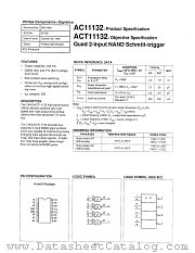 74ACT11132D datasheet pdf Philips