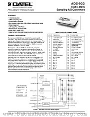 ADS-933MM datasheet pdf Datel