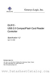 GL813 datasheet pdf Genesys Logic