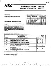 NE22120 datasheet pdf NEC