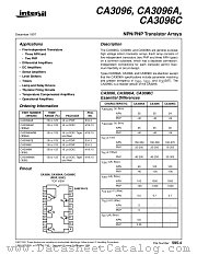 CA3096E datasheet pdf Intersil