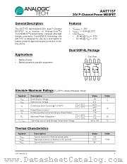 AAT7157IAS-T1 datasheet pdf ANALOGIC TECH