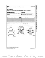 54F243SMQB datasheet pdf National Semiconductor