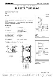 TLP227A-2 datasheet pdf TOSHIBA