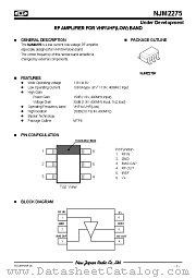 NJM2275F datasheet pdf New Japan Radio