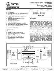 MT89L85AP datasheet pdf Mitel Semiconductor