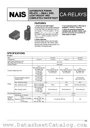 CA1-DC12V-C datasheet pdf Matsushita Electric Works(Nais)
