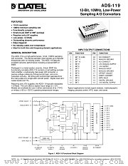 ADS-119MC datasheet pdf Datel