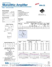 VNA-23 datasheet pdf Mini-Circuits