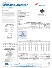VNA-21 datasheet pdf Mini-Circuits