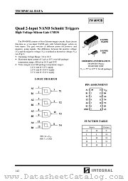 IW4093BD datasheet pdf INTEGRAL Semiconductor Devices