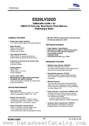 ES29F800D datasheet pdf etc