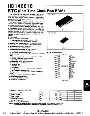 HD146818P datasheet pdf Hitachi Semiconductor