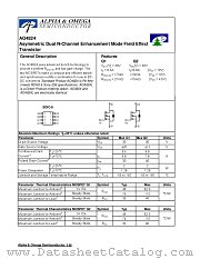 AO4824 datasheet pdf Alpha & Omega Semiconductor