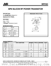 MRF604 datasheet pdf Advanced Semiconductor