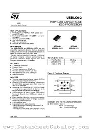USBLC6-2 datasheet pdf ST Microelectronics